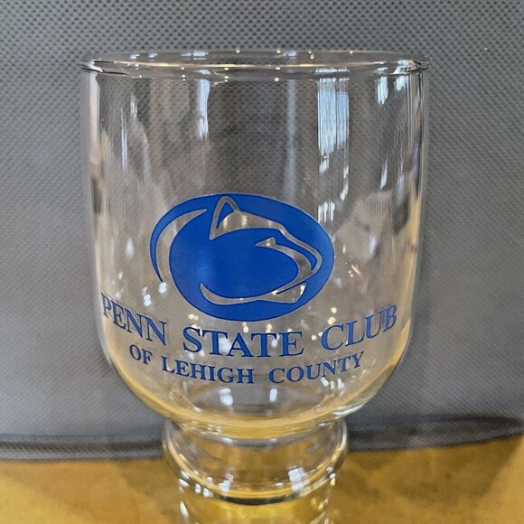 Penn State Nittany Lions Wine Glass Goblet Paperweight Set LEHIGH COUNTY CLUB - Picture 6 of 7